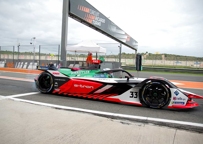 Formula E Race Car at Circuit