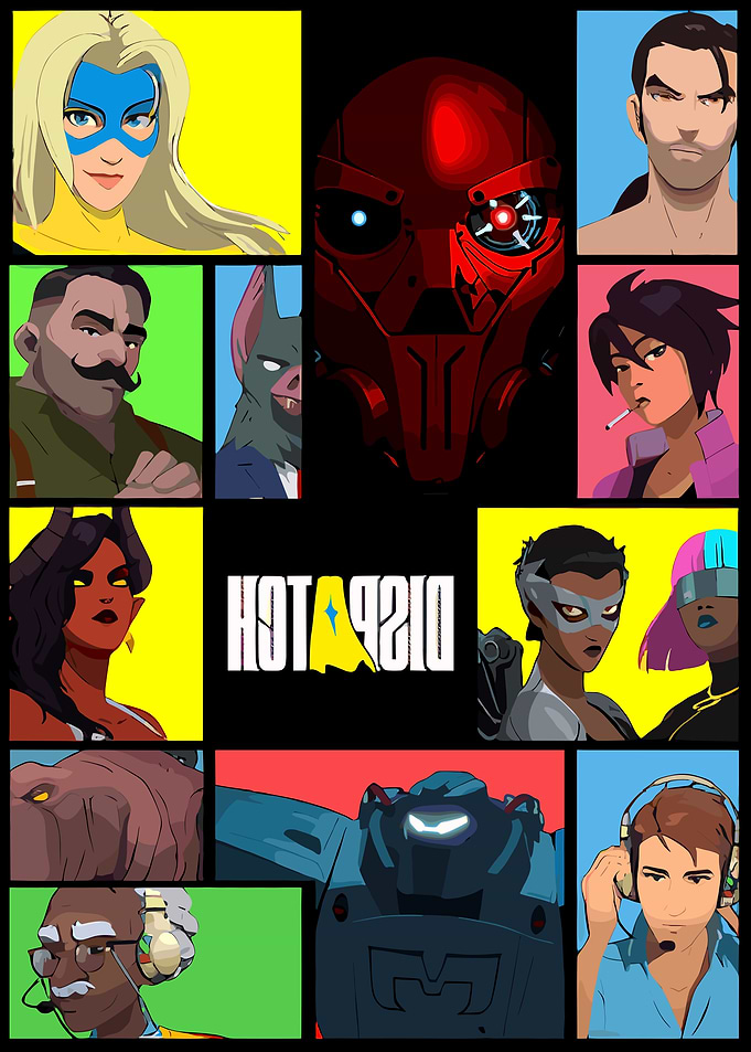 Hot Dispatch Character Collage