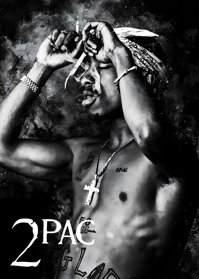 2Pac Smoking Portrait