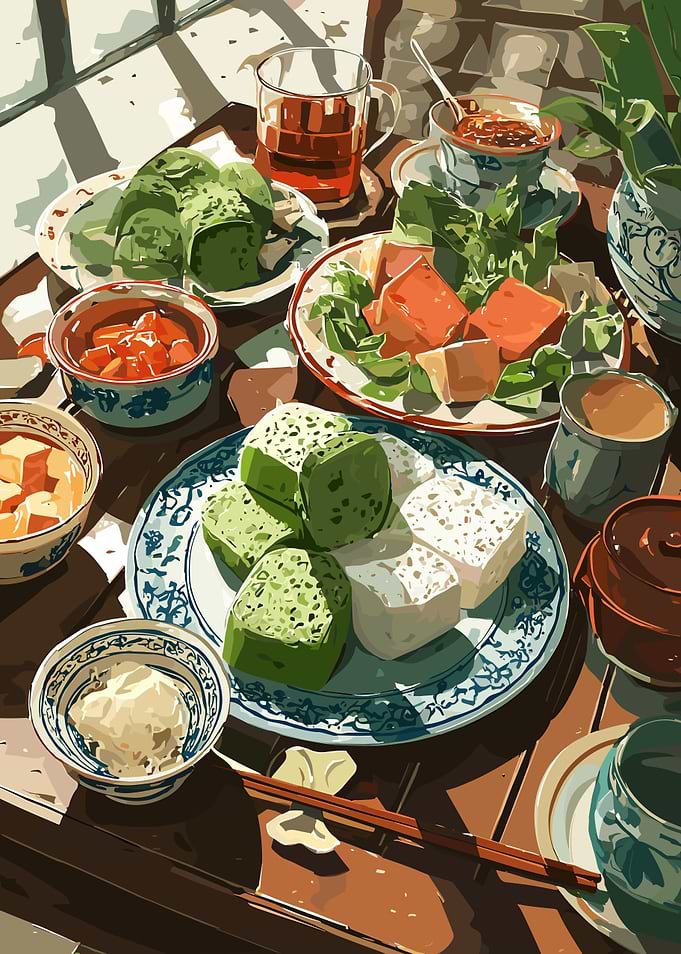 Still Life of Asian Cuisine