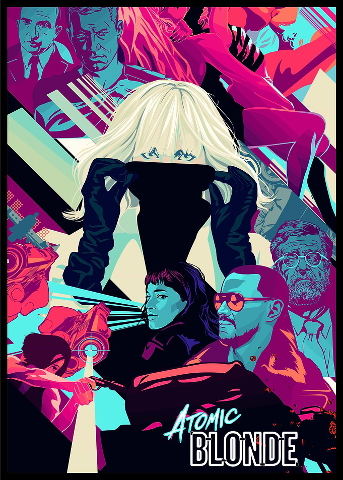 Retro Neon Style Poster