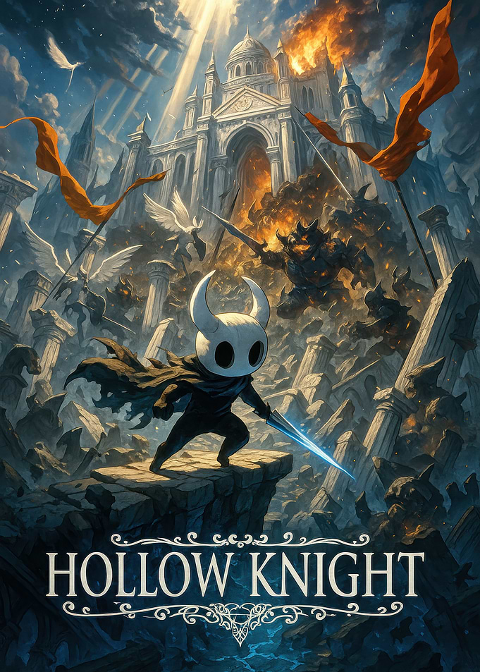 Hollow Knight Game Illustration