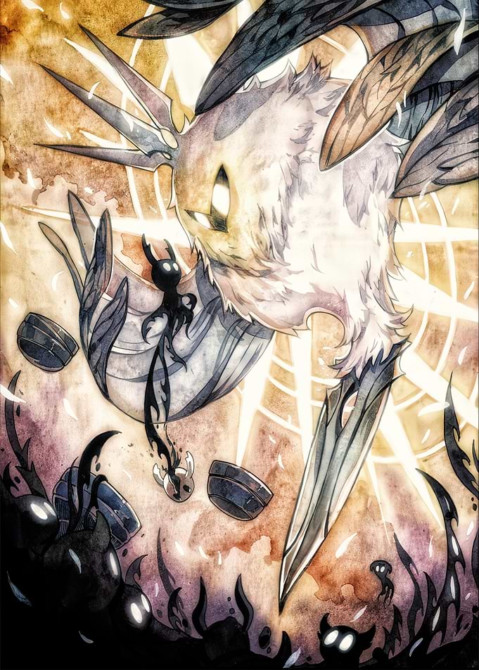 Hollow Knight Radiance Battle Fanart
