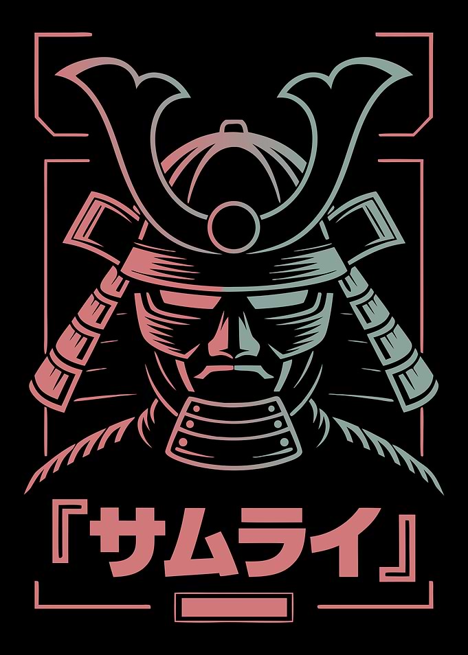 Samurai Warrior Illustration