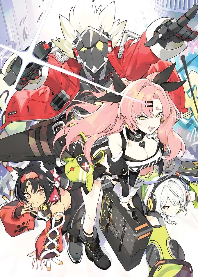 Anime Characters Group Illustration