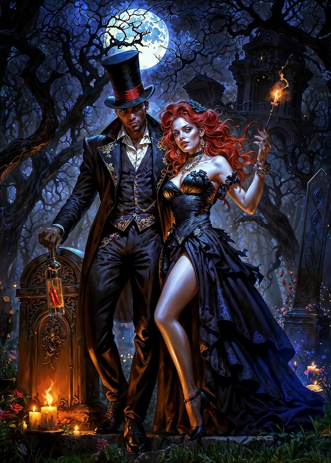 The Graveyard Ball of Baron Samedi and Maman Brigitte