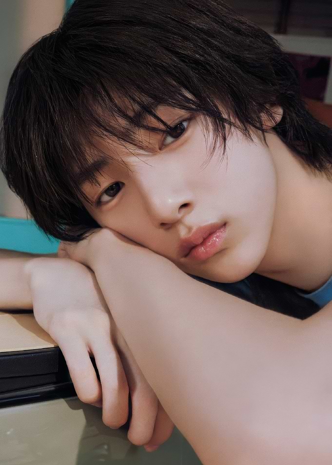Portrait of a young person resting