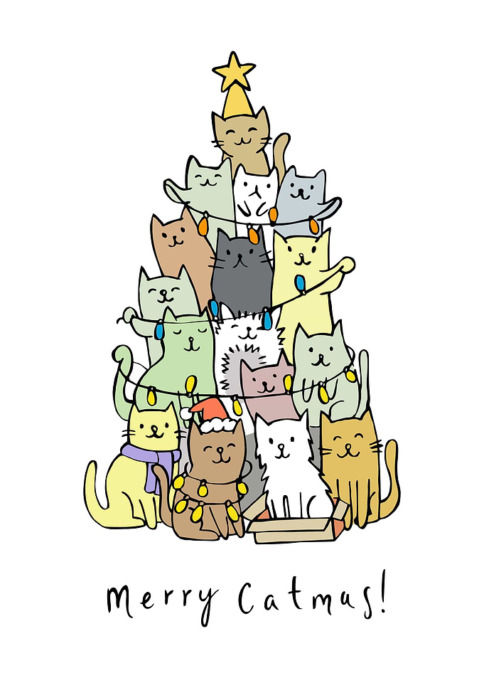 Merry Catmas: Cats Christmas Tree