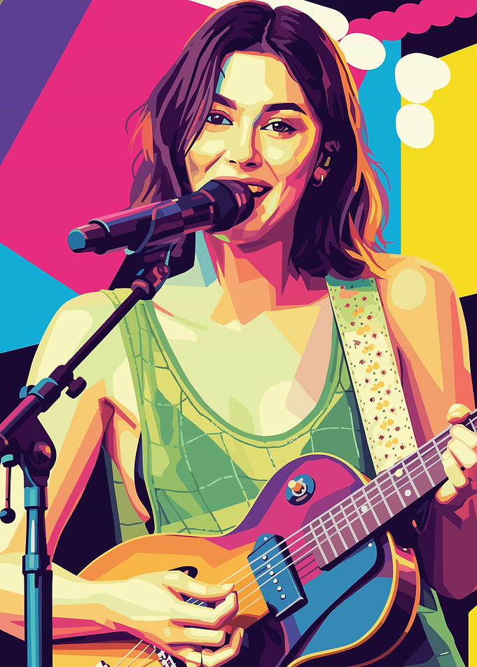 Gracie Abrams Playing Guitar