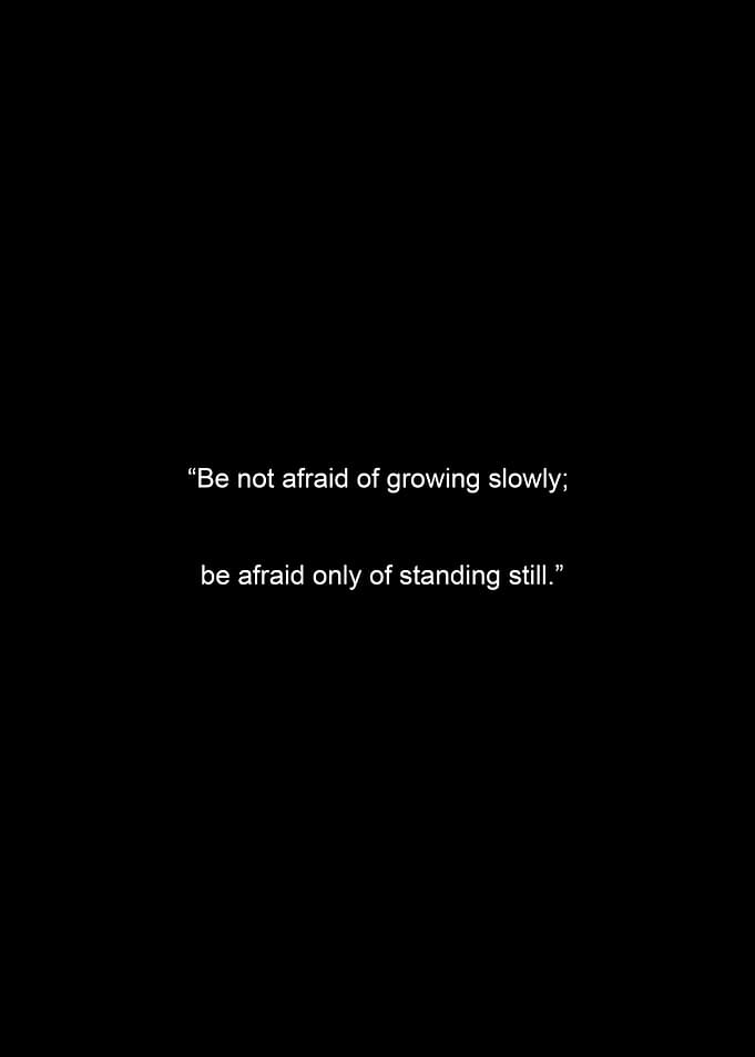 Inspirational Quote on Black Background