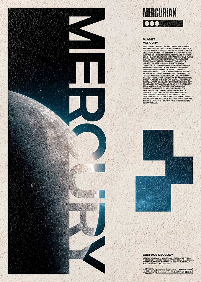 Planet Mercury Poster