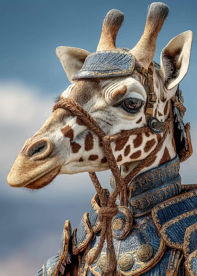 Giraffe in Armor