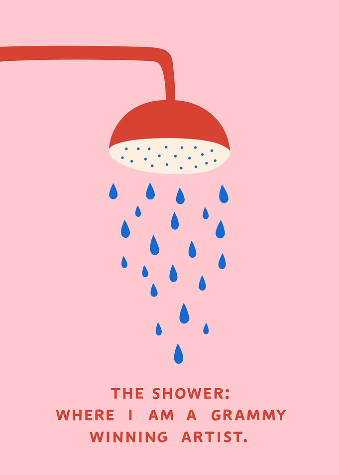 Shower Grammy Winning Artist Illustration