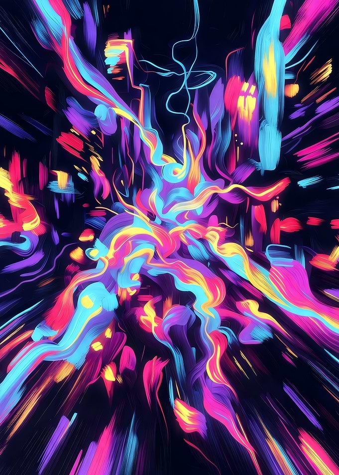 Neon Light Explosion