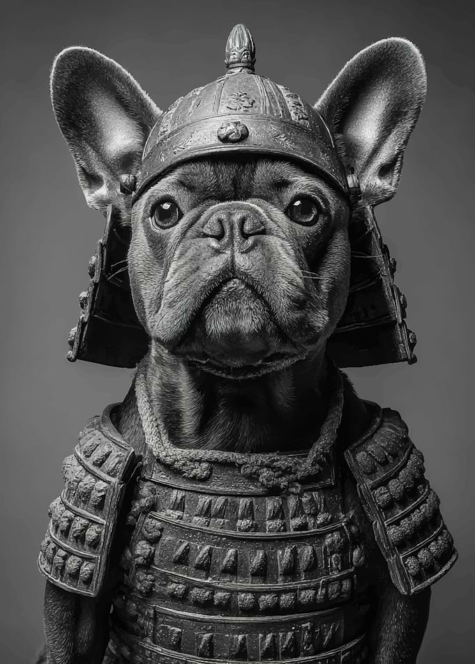 Samurai Dog Portrait