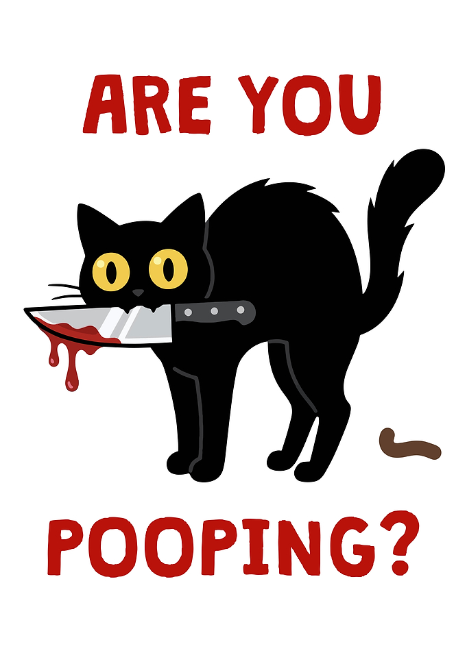 Black Cat Knife Are You Pooping