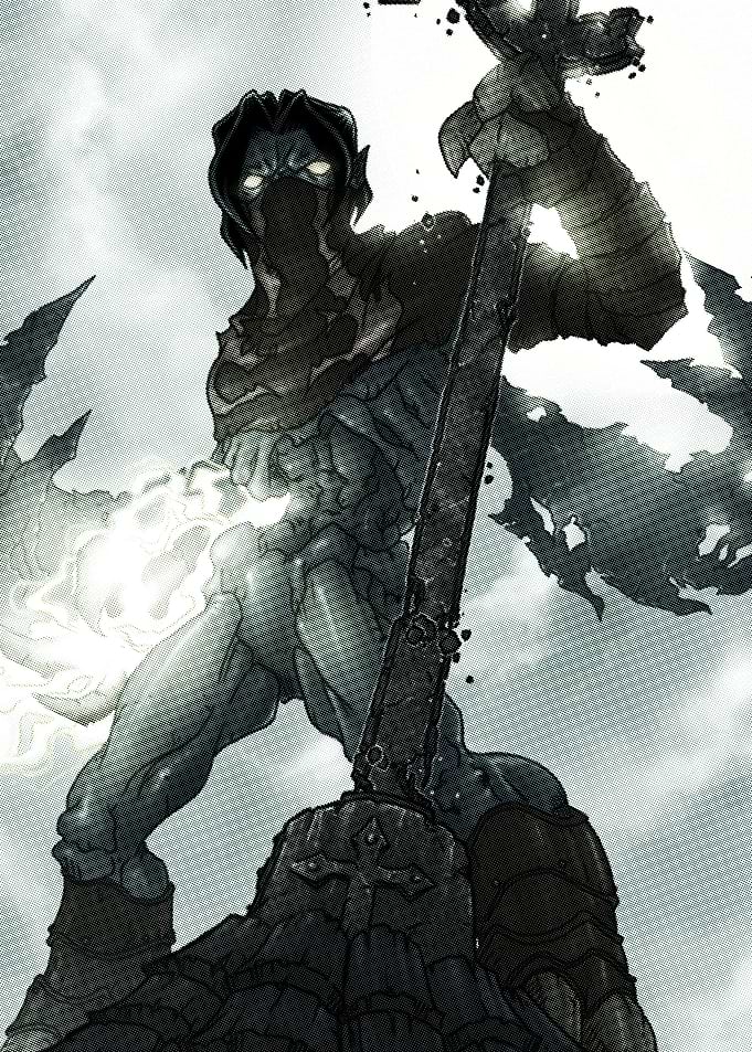 Dark Fantasy Warrior with Sword