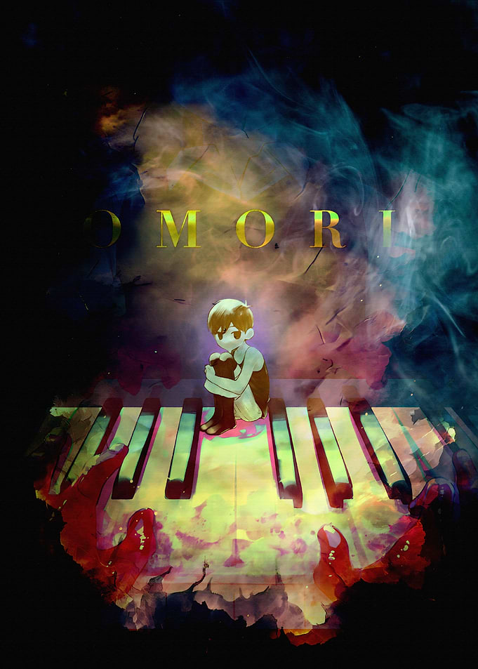 Omori Boy on Piano Keys