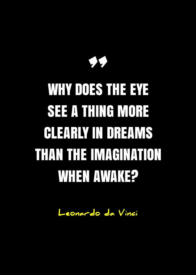 Leonardo da Vinci Quote on Dreams