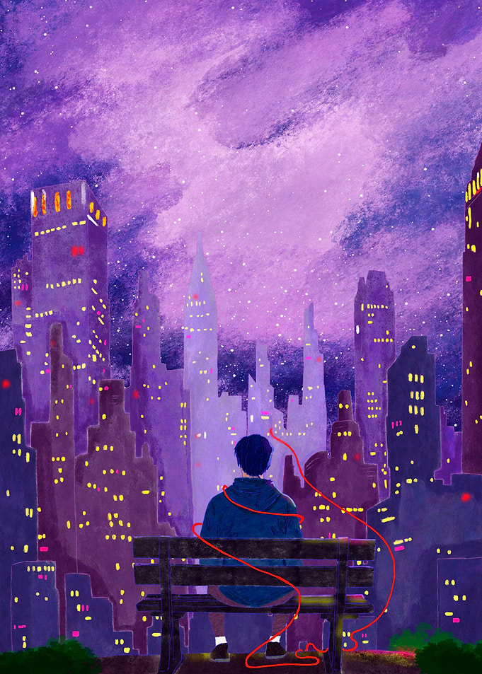 Cityscape Night Contemplation