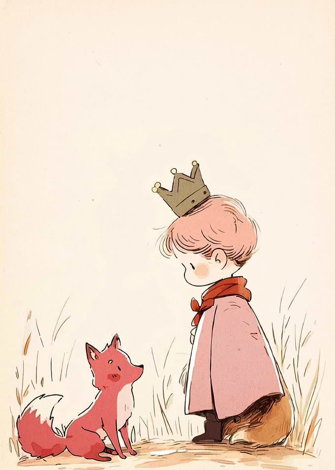 Prince and Fox Illustration