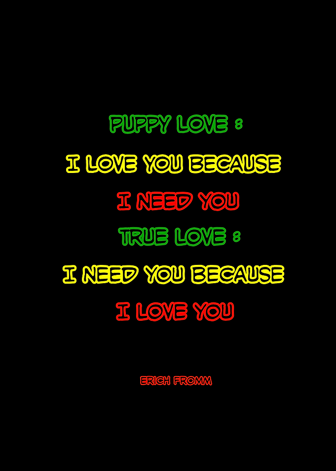 Puppy Love vs True Love Quote