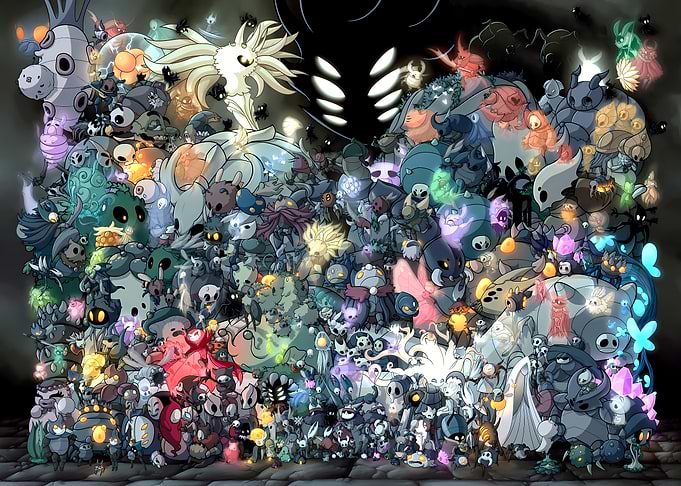 Hollow Knight Characters Collage