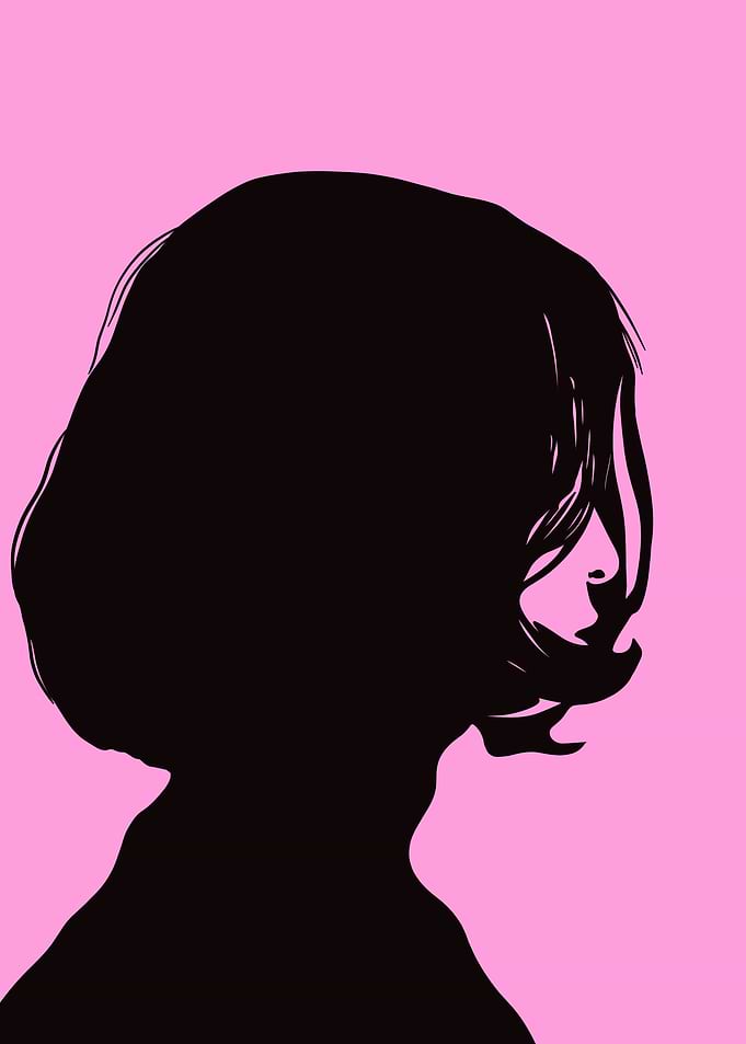 Silhouette of a Woman with Bob