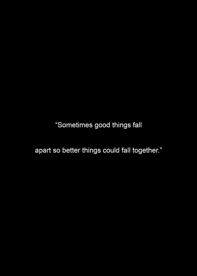 Inspirational Quote on Black Background