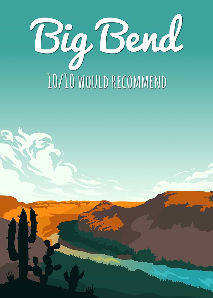 Big Bend National Park Travel Art