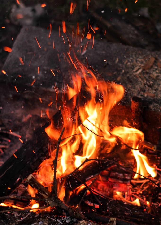 Campfire with Sparks
