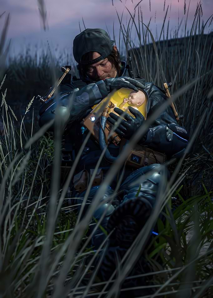 Death Stranding: Sam Porter Bridges and BB