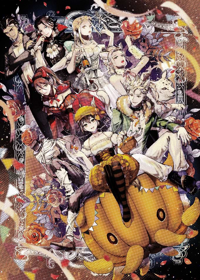 Fantasy Characters Group Portrait with Pumpkin