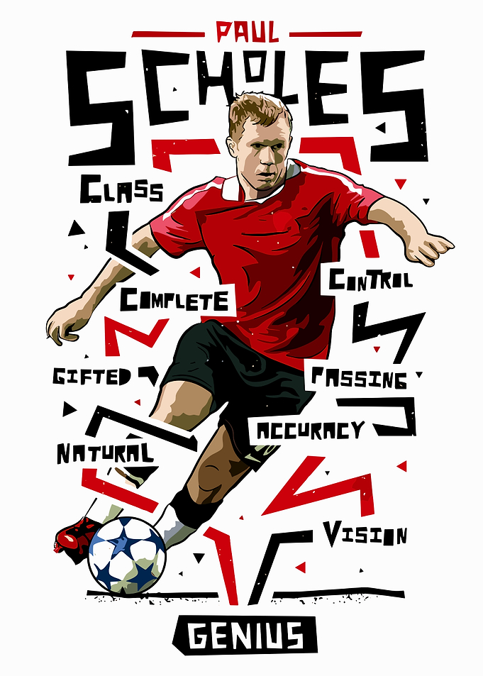 Paul Scholes Soccer Graphic Art