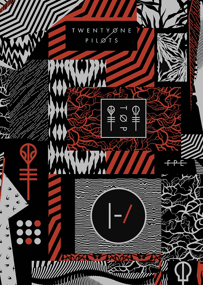Twenty One Pilots Patchwork Design