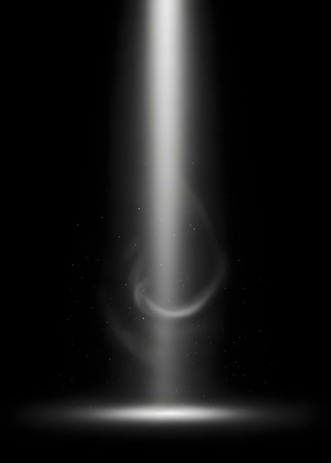 Beam of Light in Darkness