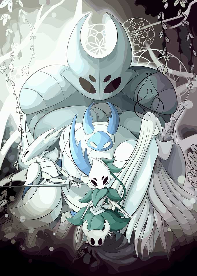Hollow Knight Characters Illustration