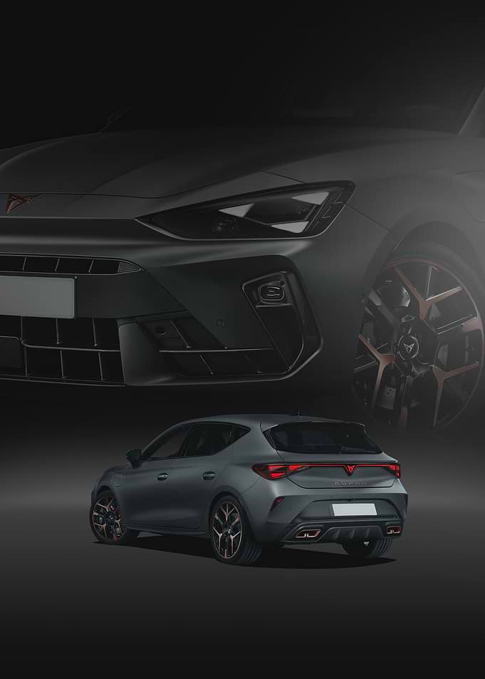 Gray Seat Cupra Leon poster