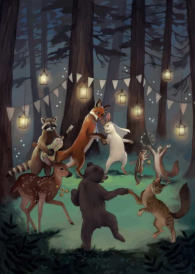 Forest Animals Dancing Party