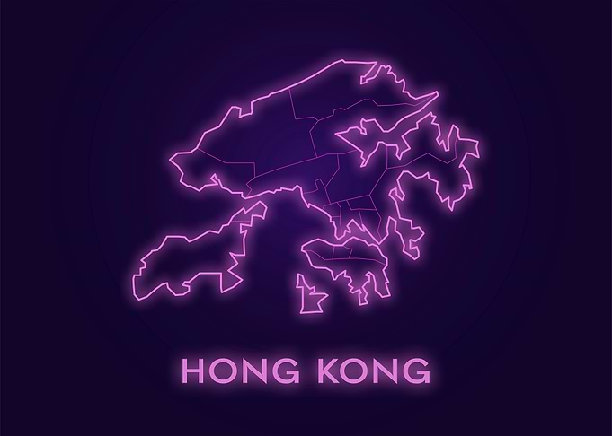 Hong Kong Neon Map