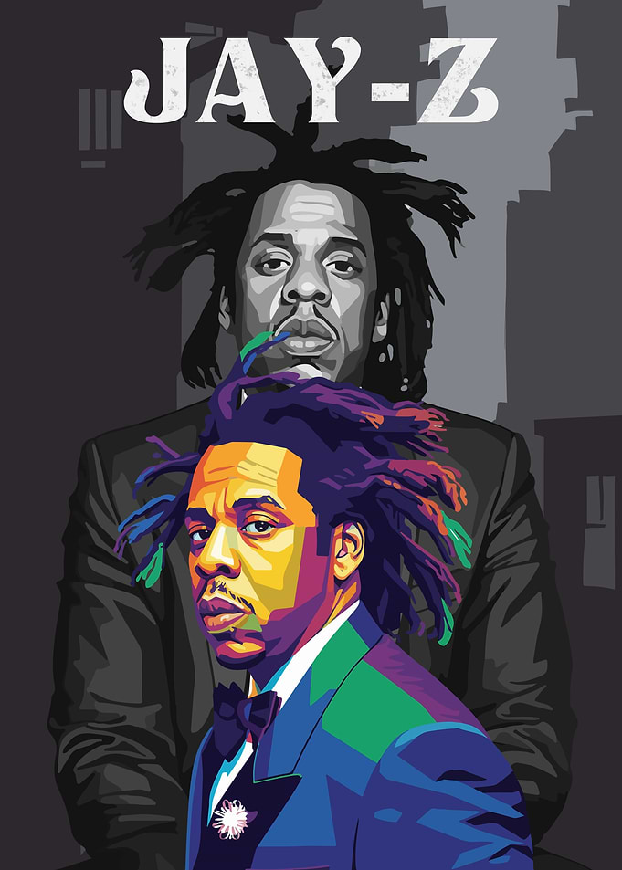 Jay-Z Pop Art Portrait