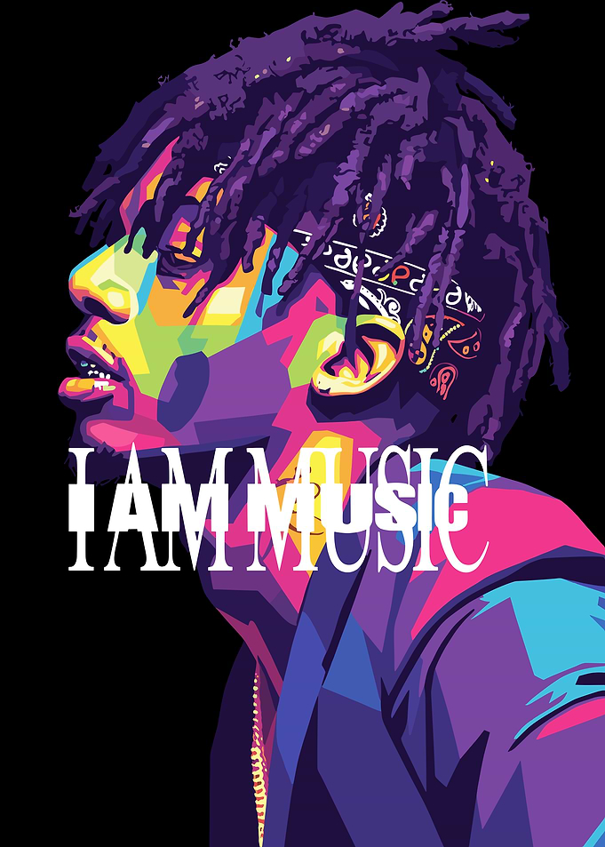 Playboi Carti - I AM MUSIC Colorful Portrait