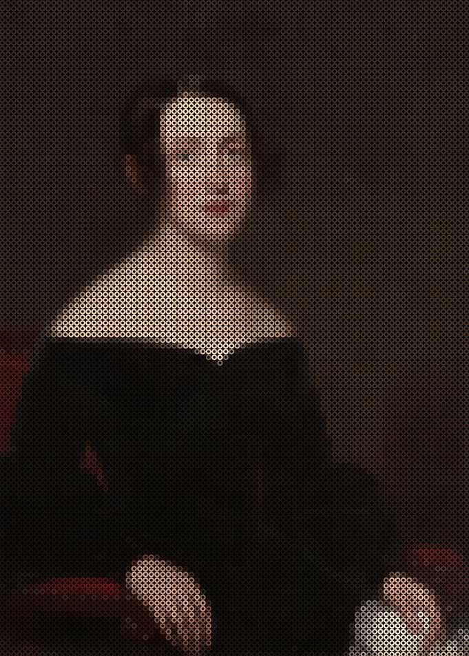 Portrait of a Lady in a Black Dress