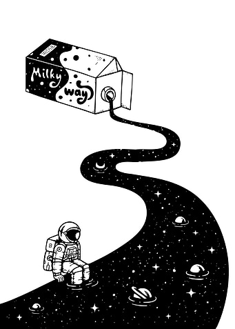 Milky Way Astronaut