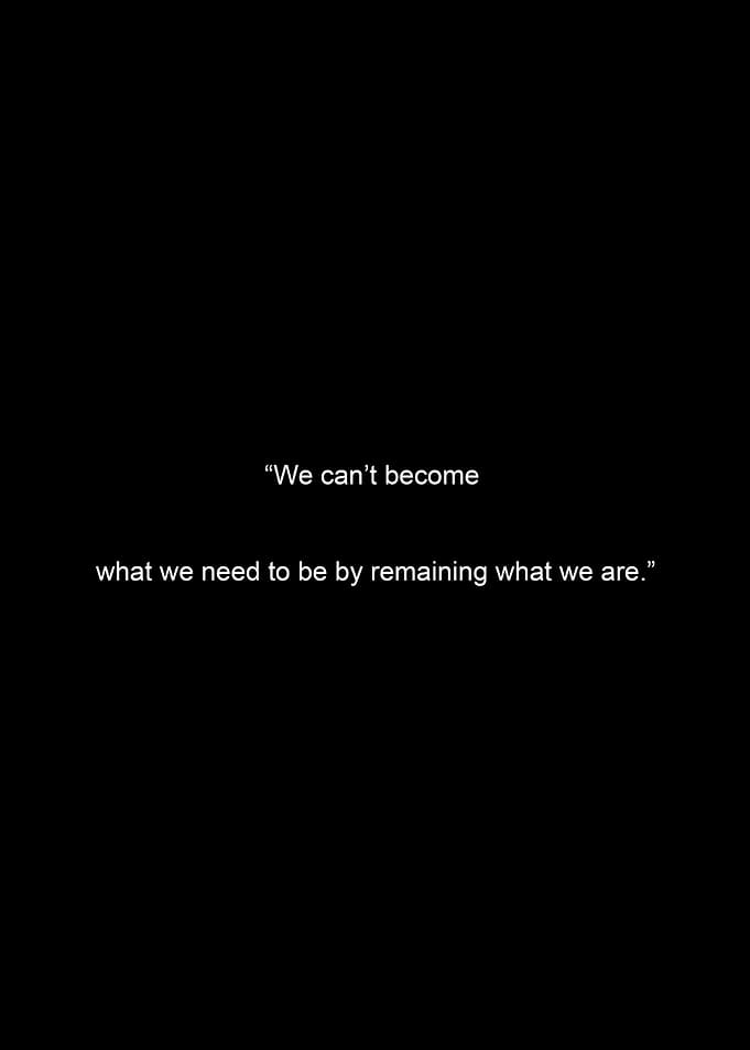 Inspirational Quote on Black Background