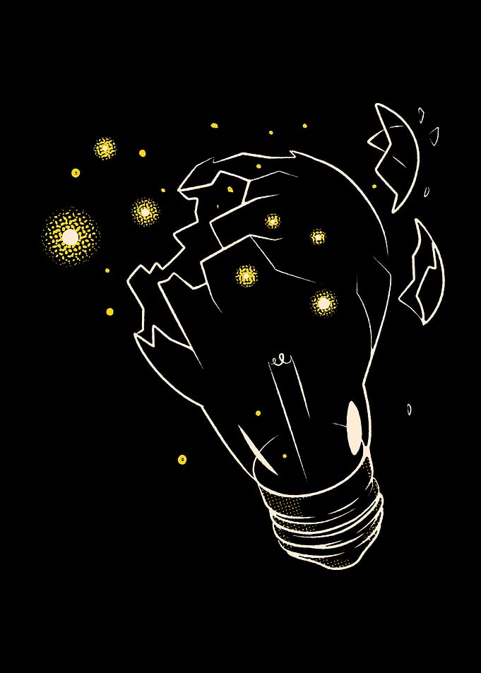 Broken Lightbulb Fireflies