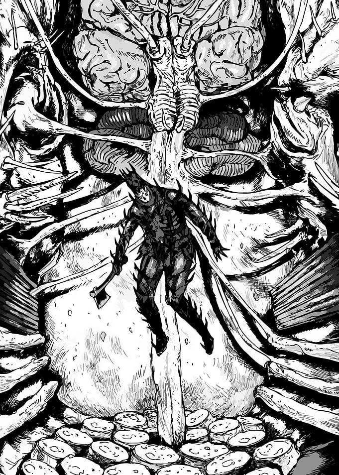Dark Fantasy Warrior with Axe