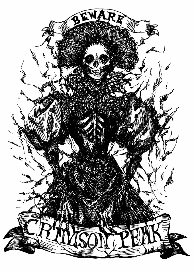 Crimson Peak Beware Skeleton
