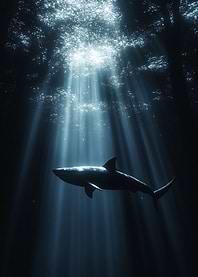 Shark in the Deep Sea