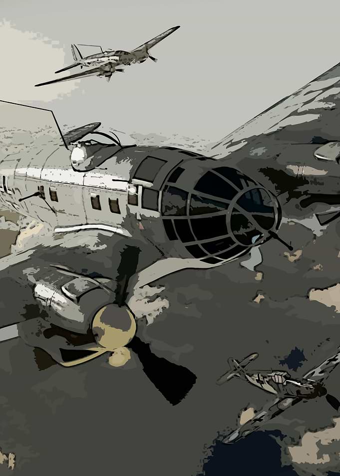 World War II Aircraft Digital Art